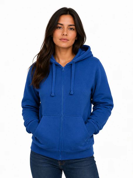 POLERON CANGURO CON CIERRE UNISEX 7