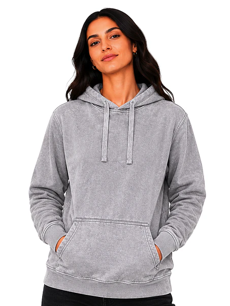 POLERON CANGURO PREMIUM MINERAL WASH UNISEX 4