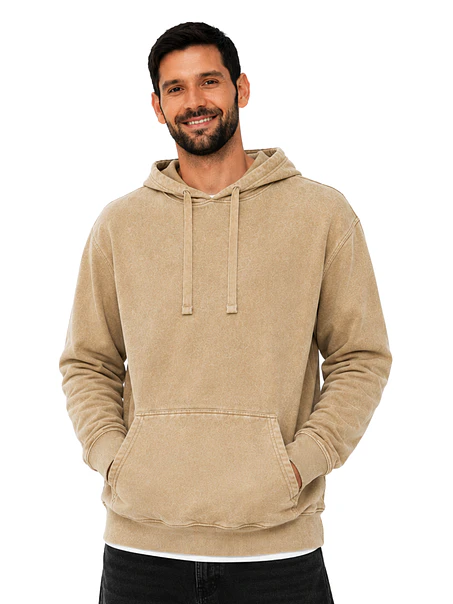 POLERON CANGURO PREMIUM MINERAL WASH UNISEX 9