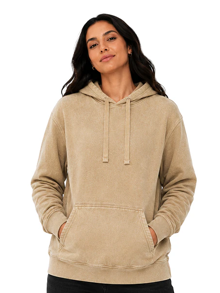 POLERON CANGURO PREMIUM MINERAL WASH UNISEX 10