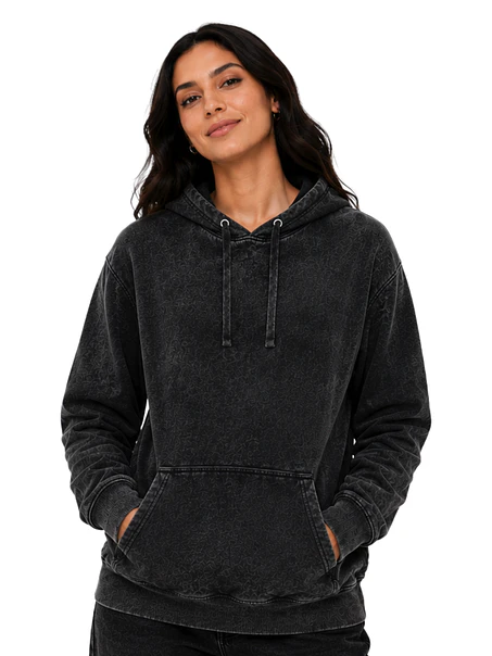 POLERON CANGURO PREMIUM MINERAL WASH UNISEX 2