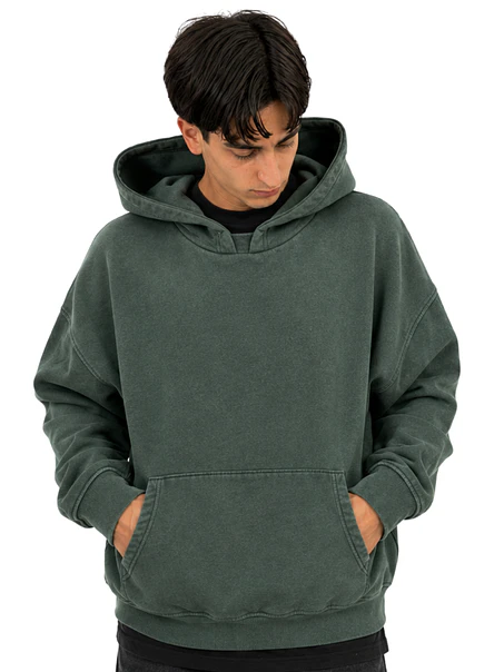 Polerón Canguro One Oversize Boxy Fit Mineral Wash Unisex  1