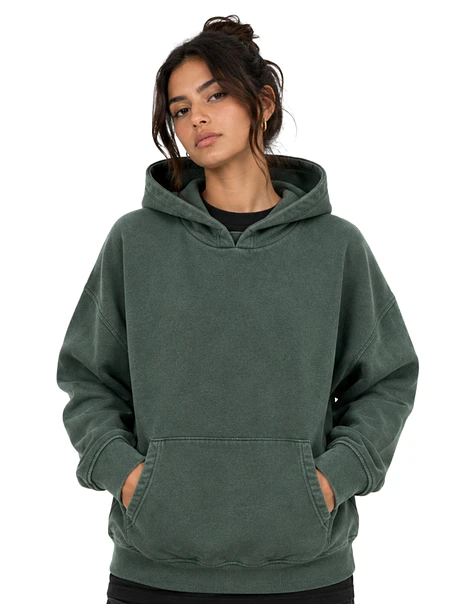 Polerón Canguro One Oversize Boxy Fit Mineral Wash Unisex  2