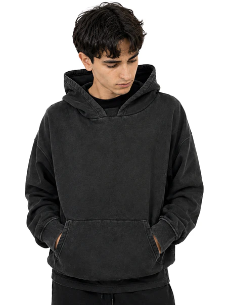 Polerón Canguro One Oversize Boxy Fit Mineral Wash Unisex  3