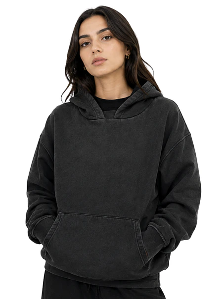 Polerón Canguro One Oversize Boxy Fit Mineral Wash Unisex  4