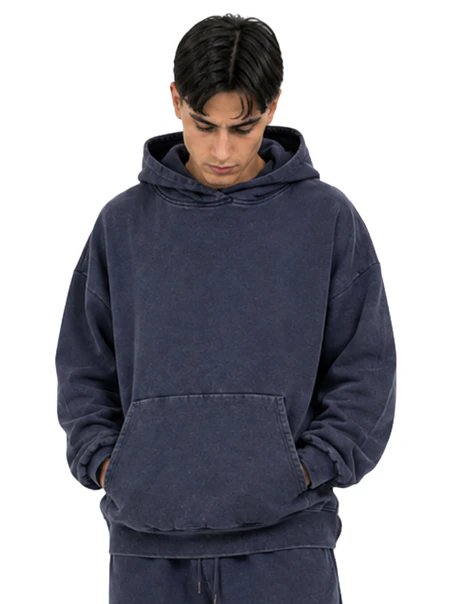 Polerón Canguro HO Oversize Boxy Fit Mineral Wash (Unisex) 3