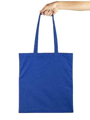 BOLSA DE ALGODÓN AZUL | 170gr | 42x38 (cm)
