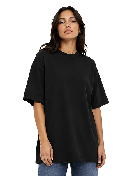 POLERA M/C ALGODÓN OVERSIZE (UNISEX) LONG FIT 2