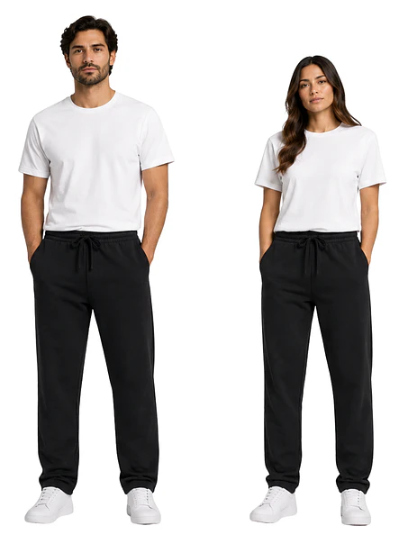 PANTALON DE BUZO RECTO UNISEX 1