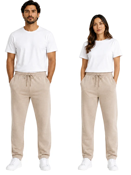 PANTALON DE BUZO RECTO UNISEX 3