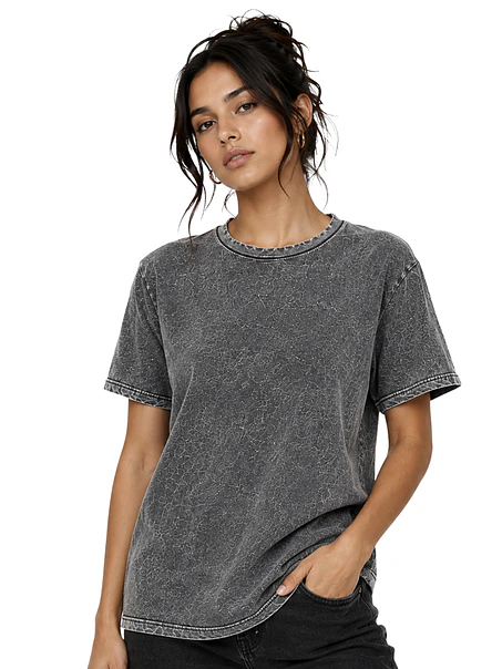 POLERA M/C ALGODÓN MINERAL WASH (UNISEX) 4