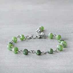 PULSERA PERLAS VERDES