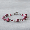 PULSERA PERLAS FUCSIA