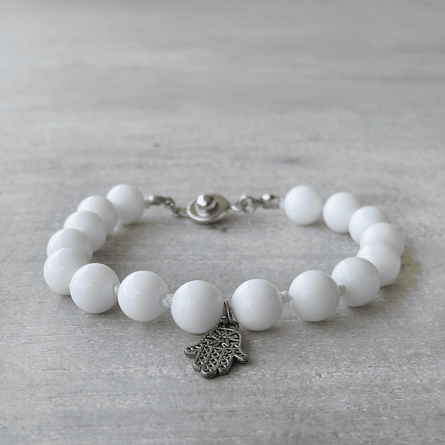 PULSERA AGATA BLANCA