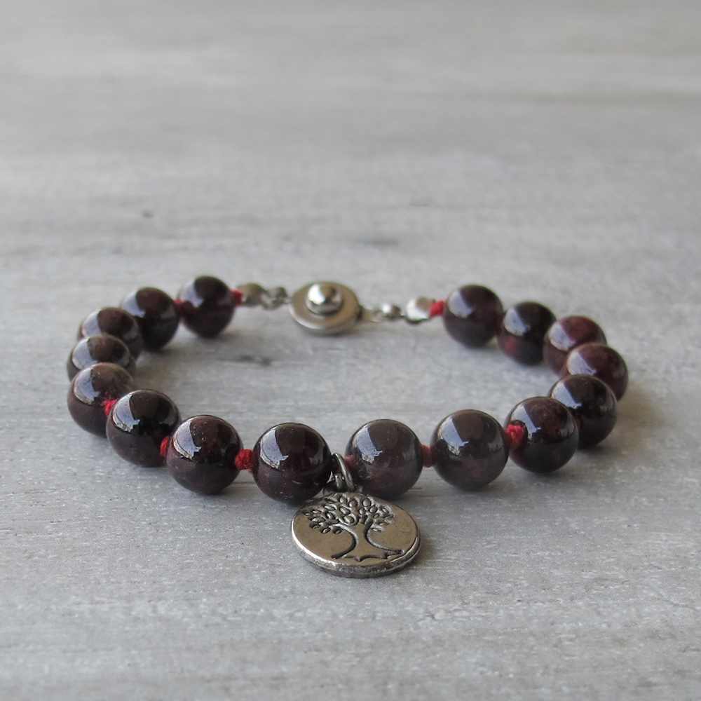PULSERA GRANATE