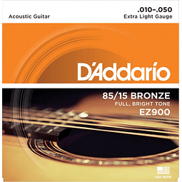 D'ADDARIO EZ900 | Cuerdas para Guitarra Acústica Calibres 10-50