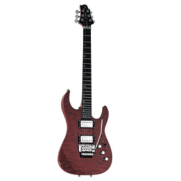 GREG BENNETT INTERCEPTOR IC 30 | Guitarra Eléctrica Roja con puente estilo Floyd Rose