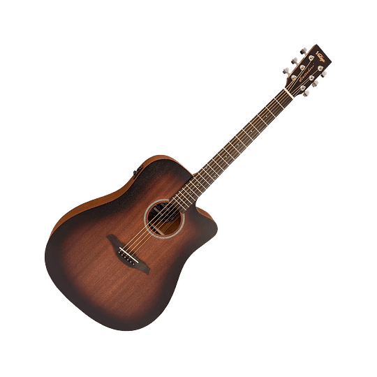 Vintage Statesboro' Guitarra Dreadnought Electroacústica Color: Whisky Sour