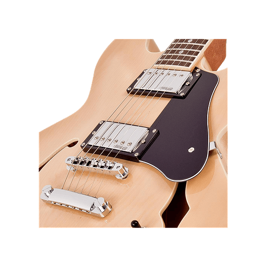 Vintage Guitarra Eléctrica VSA500 Semi Hollow Color: Natural Maple