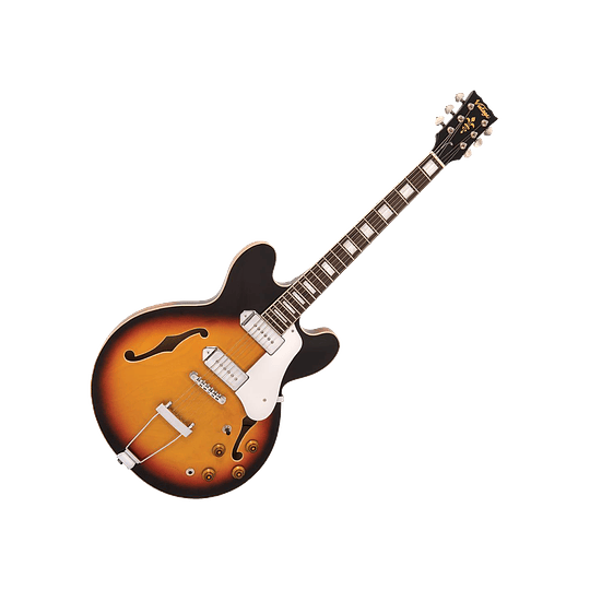 Vintage Guitarra Eléctrica VSA500P Semi Hollow Color: Sunburst