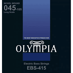 OLYMPIA EBS415 | Cuerdas para Bajo Eléctrico de 4 Cuerdas Calibres 45-100