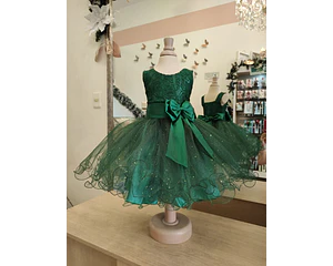 VESTIDO DAY EN TULL FANTASIA TIPO PRINCESA - VERDE