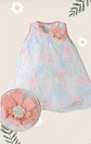 BATA TIPO A ESTAMPADO FLORES PASTEL - Miniatura 2