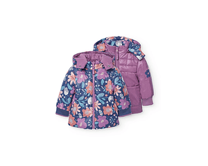 chaqueta reversible lila 