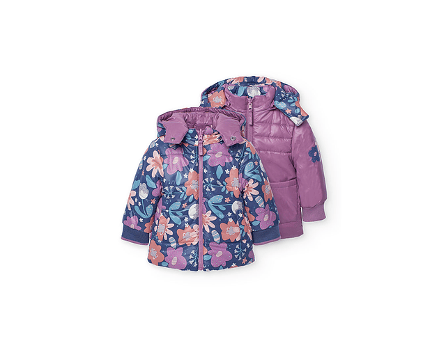 chaqueta reversible lila 