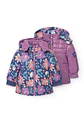 CHAQUETA REVERSIBLE LILA FLORAL  - Miniatura 1