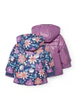 CHAQUETA REVERSIBLE LILA FLORAL  - Miniatura 4