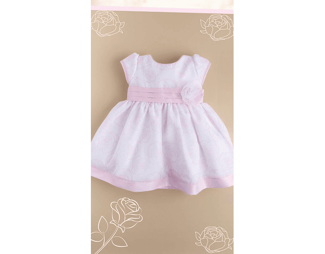 VESTIDO FLORES ROSA