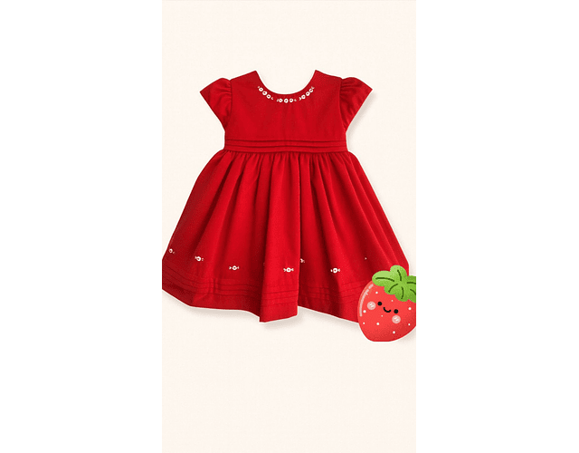 VESTIDO ROJO ENSUEÑO 