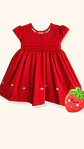 VESTIDO ROJO ENSUEÑO  - Miniatura 1