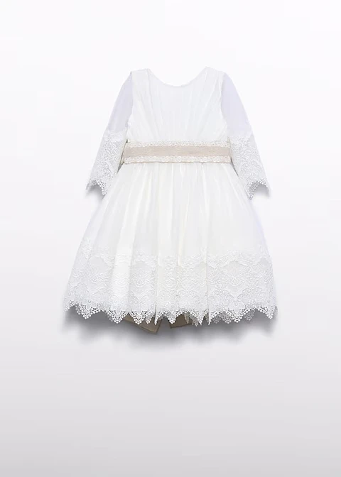 VESTIDO TULL BORDADO GUIPUR