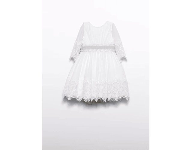 VESTIDO TULL BORDADO GUIPUR