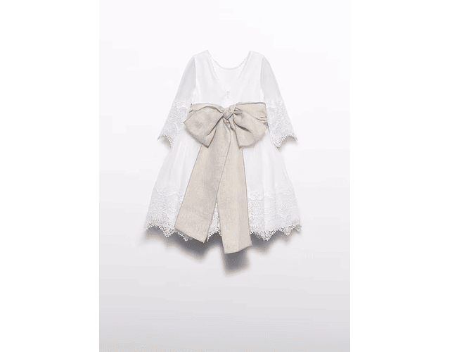 VESTIDO TULL BORDADO GUIPUR