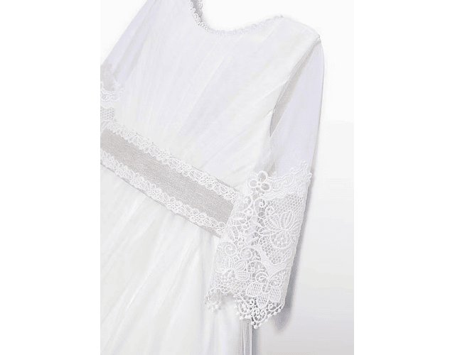 VESTIDO TULL BORDADO GUIPUR