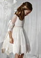 VESTIDO TULL BORDADO GUIPUR - Miniatura 1