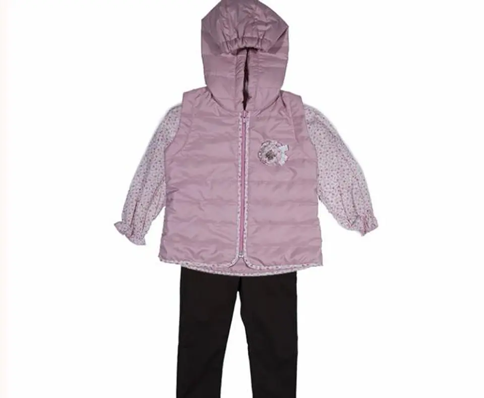 CONJUNTO BLUSA PANTALON CHALECO NIÑA  4