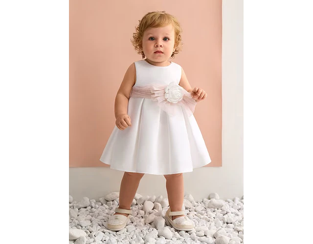 VESTIDO MIKADO NATA FAJIN ROSA 