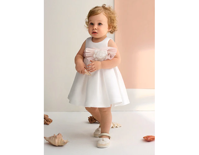 VESTIDO MIKADO NATA FAJIN ROSA 