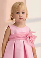 VESTIDO MIKADO PALO DE ROSA  - Miniatura 1