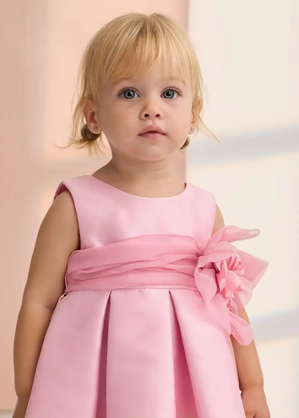 VESTIDO MIKADO PALO DE ROSA  1