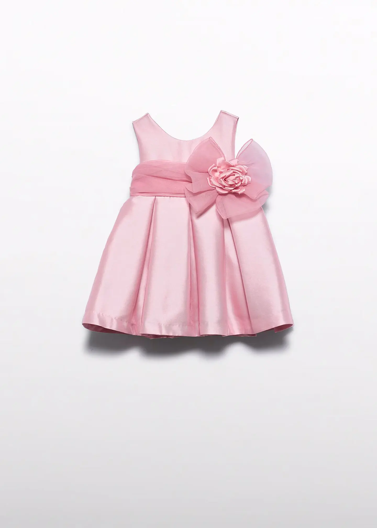 VESTIDO MIKADO PALO DE ROSA  3