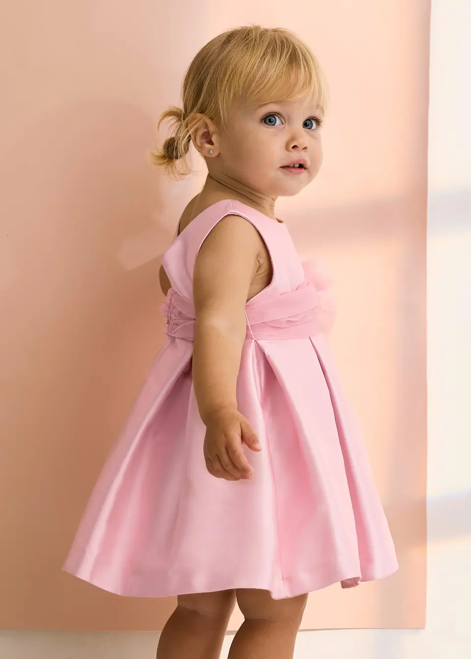 VESTIDO MIKADO PALO DE ROSA  5