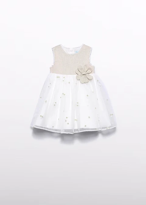 VESTIDO LINO COMBINADO