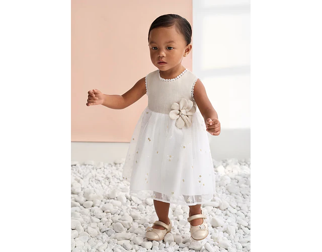 VESTIDO LINO COMBINADO