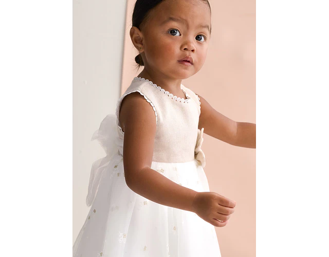 VESTIDO LINO COMBINADO