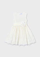 VESTIDO CEREMONIA LINO ENCAJES NIÑA  - Miniatura 1